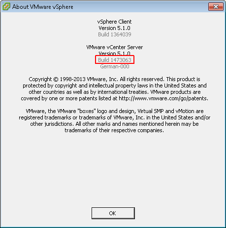 vcenter-build-number