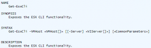 get-esxcli