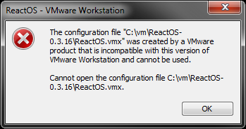 incompatible-vmware-workstation-version