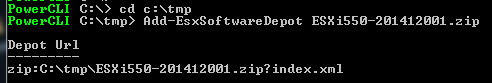 Add-EsxSoftwareDepot