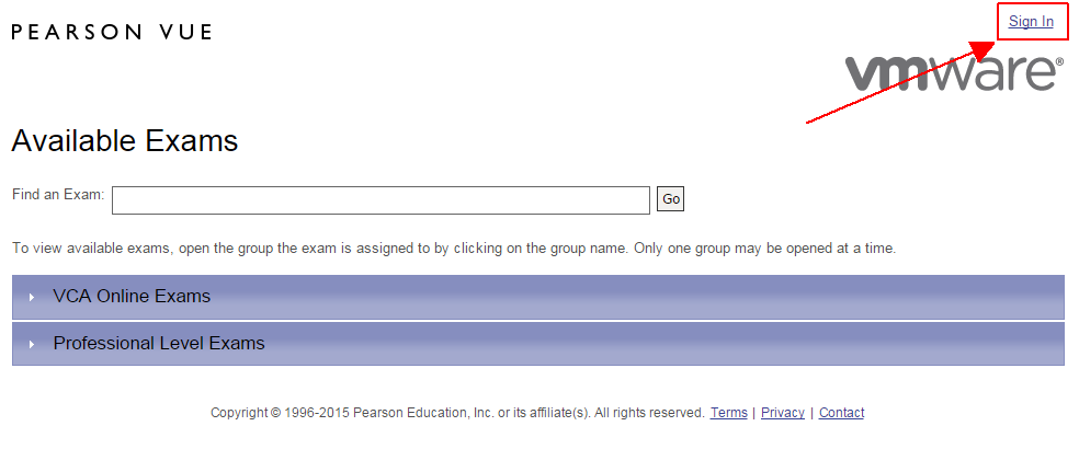 pearson-vue-vmware-sign-in