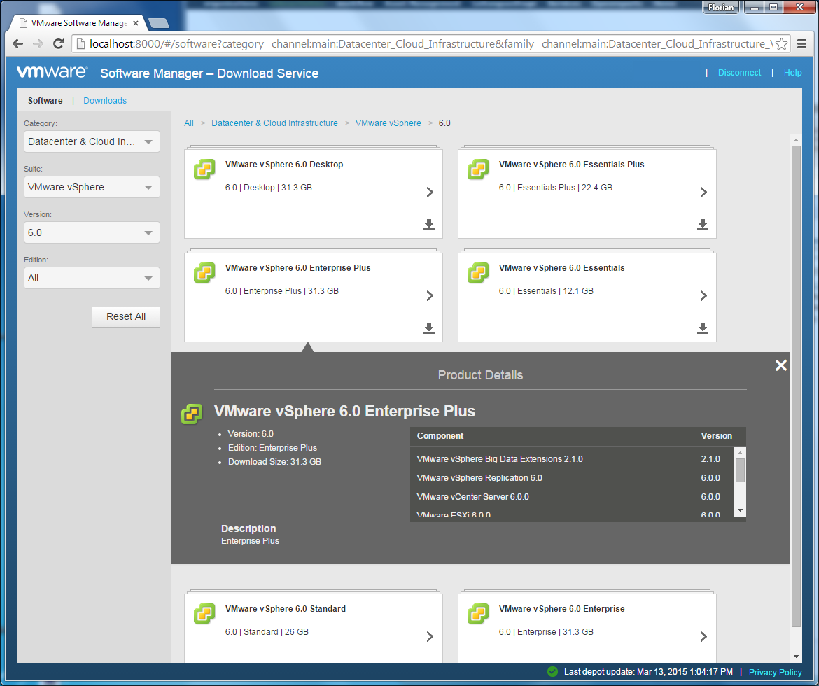 VMware-Software-Manager-Categories-details