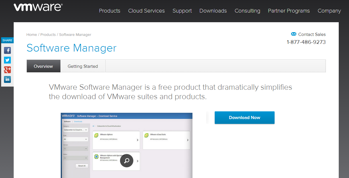 VMware-Software-Manager-website