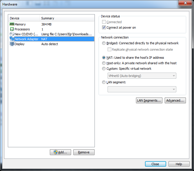 vmware-photon-workstation-hardware-settings