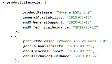 vmware-product-lifecycle-json