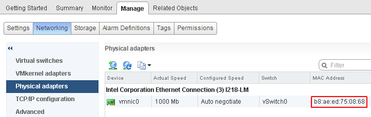 vsphere-web-client-mac-address