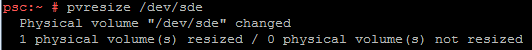 psc-pvresize-dev-sde