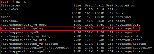 psc-storage-log-out-of-space