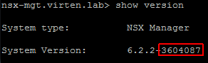 nsx-build-number-cli-show-version