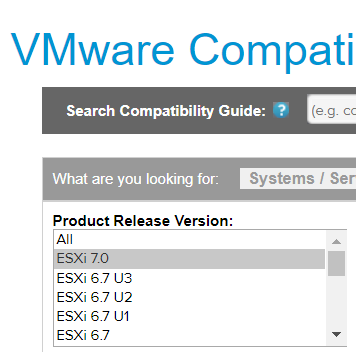 Vmware Esxi 7 0 Io Devices Not Certified For Upgrade Virten Net